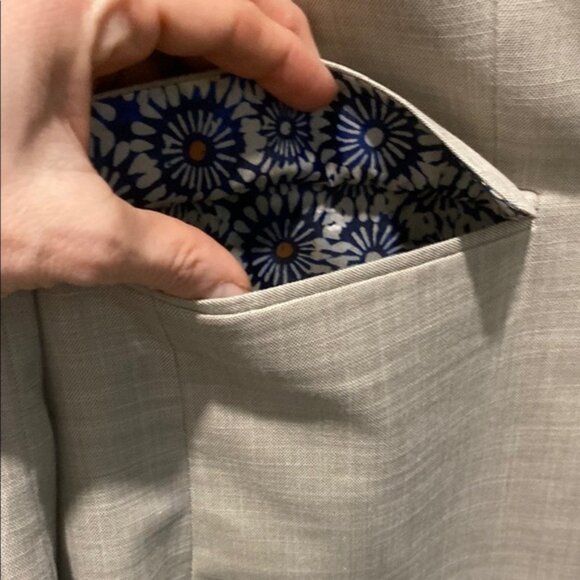 Soul of London Tan Suit blazer and pants Size 48R, 41R - Picture 3 of 14